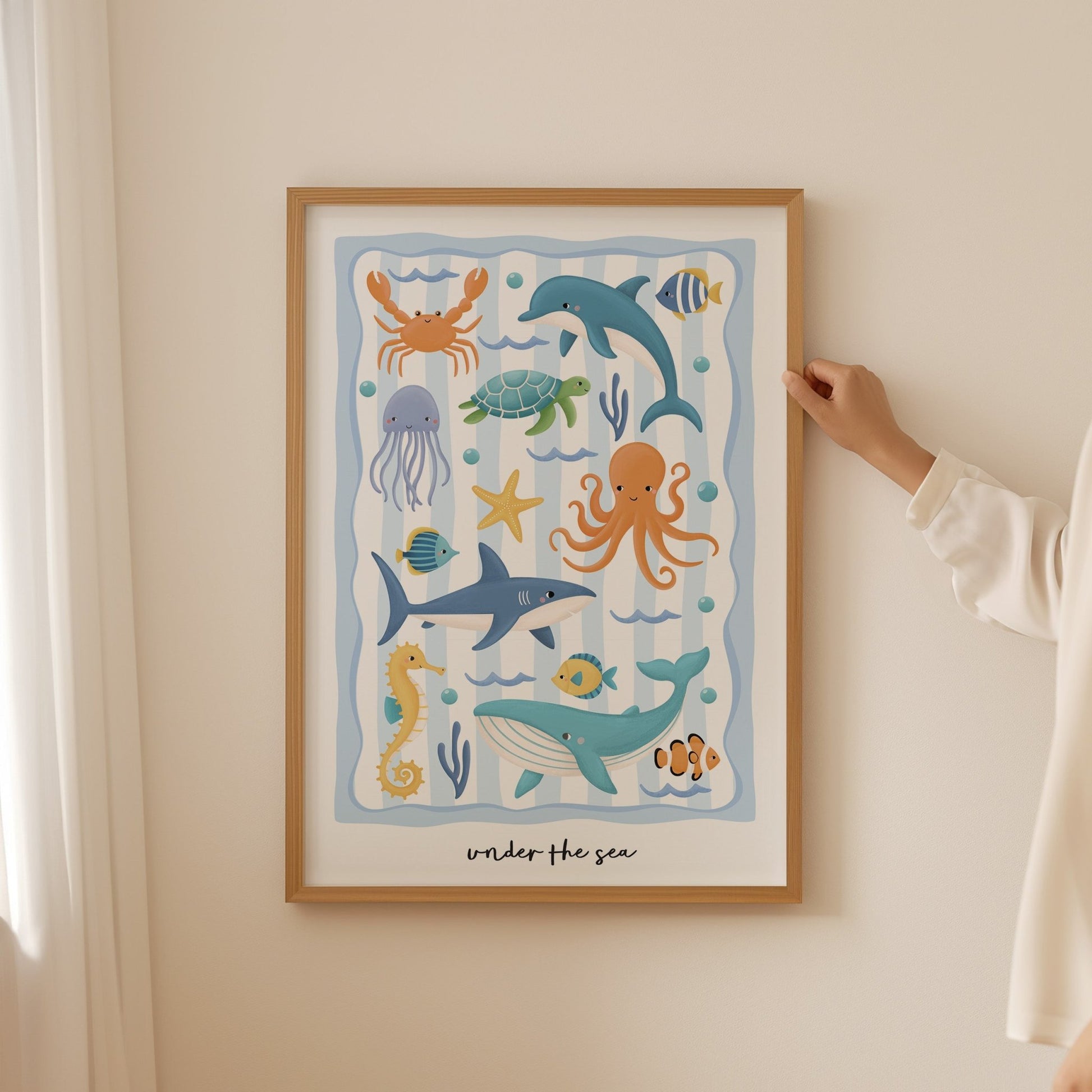 Ocean Friends - Blue | Unframed - Mini Chateau