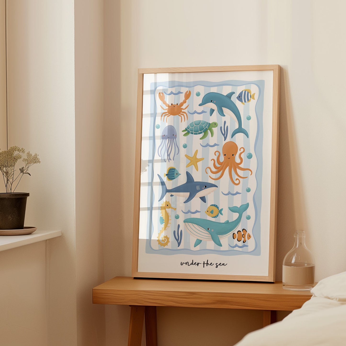 Ocean Friends - Blue | Unframed - Mini Chateau