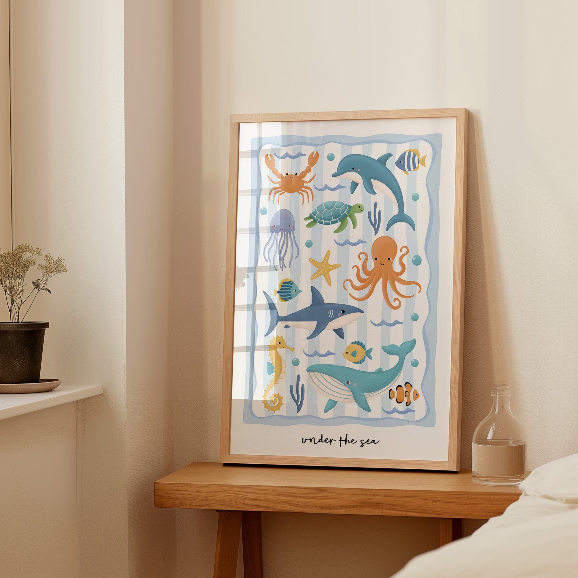 Ocean Friends - Blue | Unframed - Mini Chateau