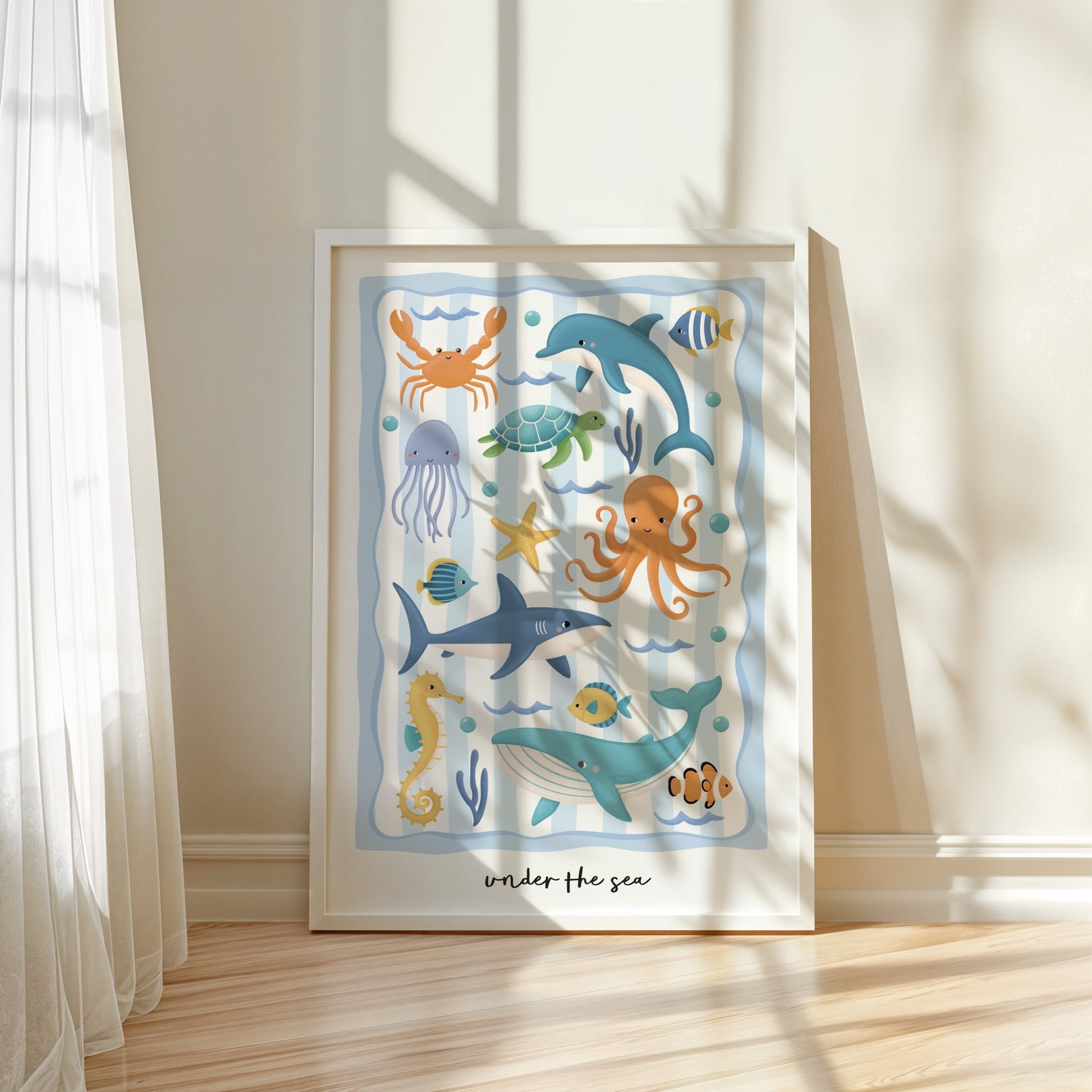Ocean Friends - Blue | Unframed - Mini Chateau