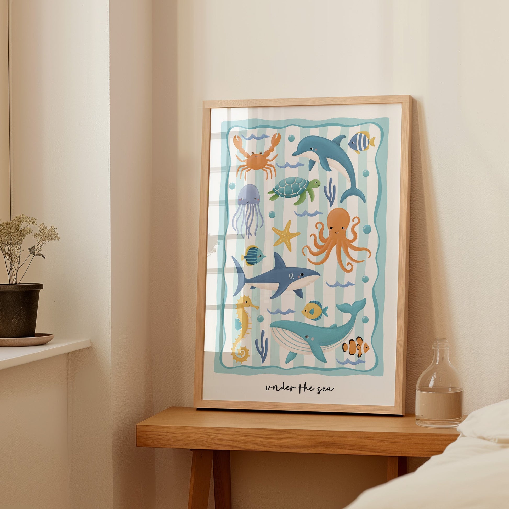 Ocean Friends - Green | Unframed - Mini Chateau