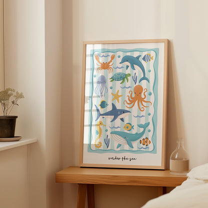 Ocean Friends - Green | Unframed - Mini Chateau