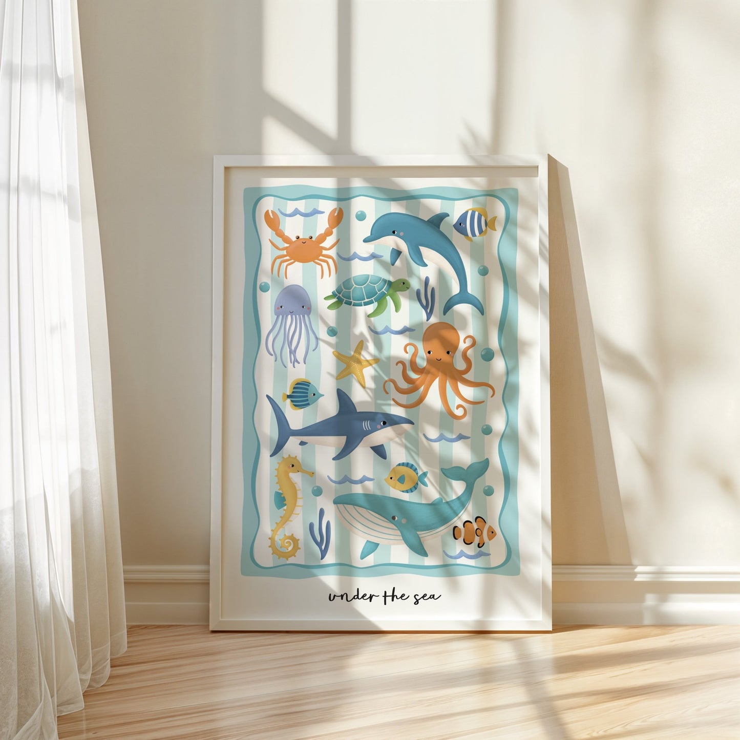 Ocean Friends - Green | Unframed - Mini Chateau
