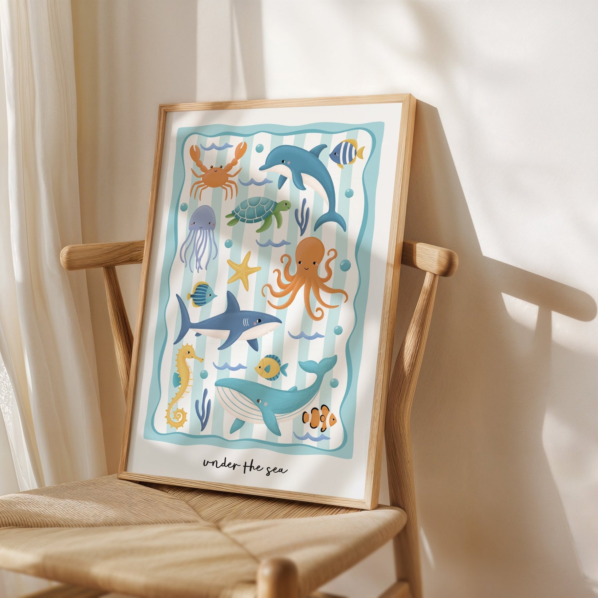 Ocean Friends - Green | Unframed - Mini Chateau