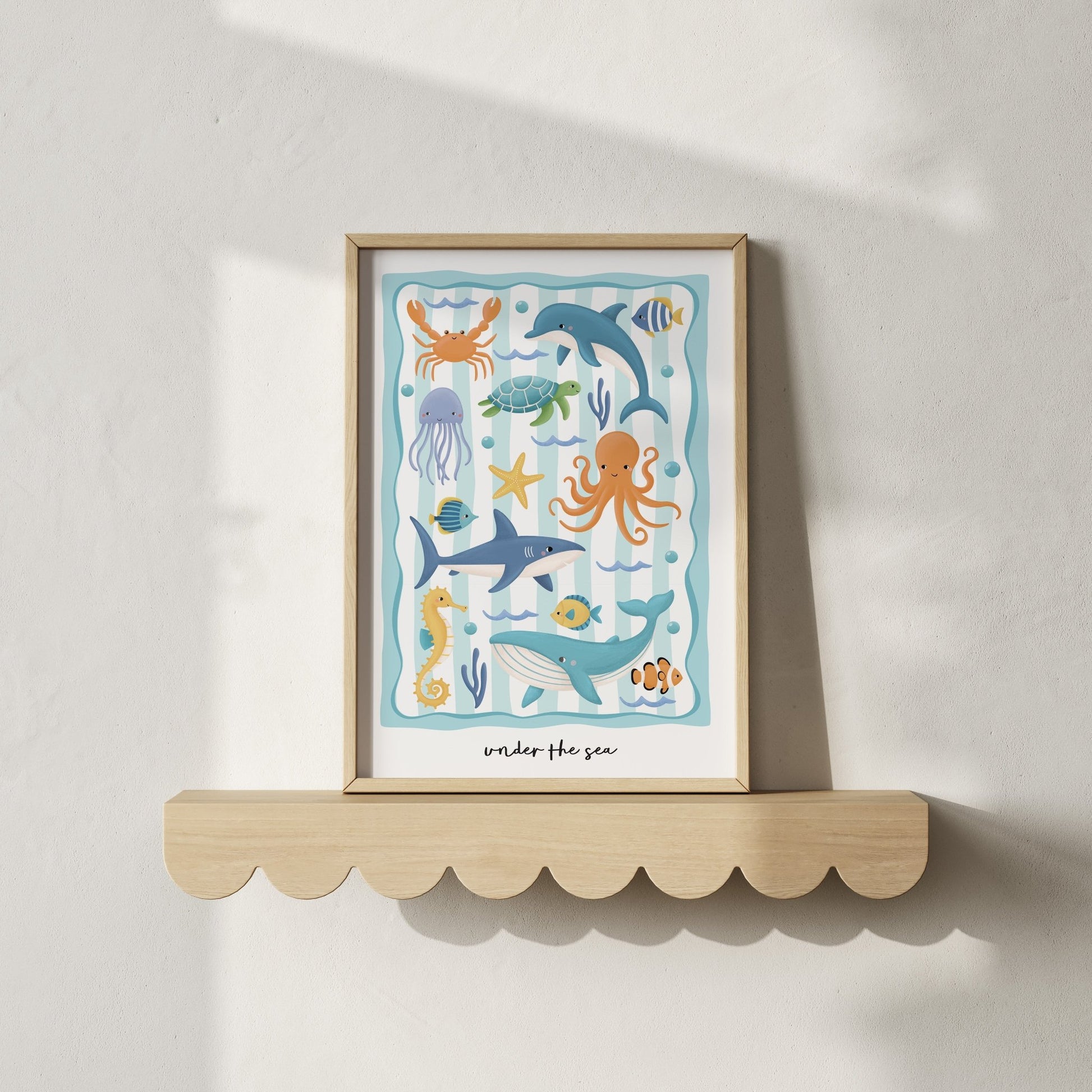 Ocean Friends - Green | Unframed - Mini Chateau