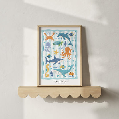 Ocean Friends - Green | Unframed - Mini Chateau