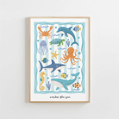 Ocean Friends - Green | Unframed - Mini Chateau