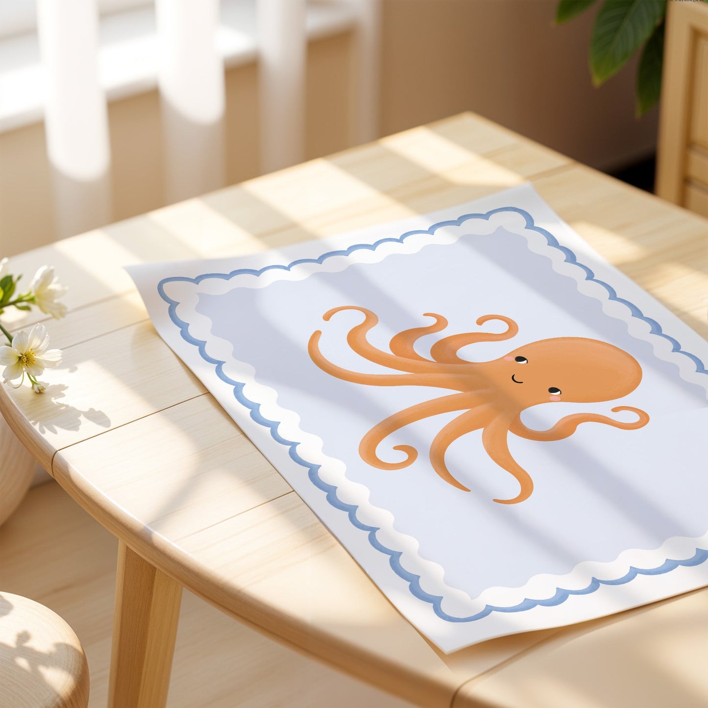 Octopus | Unframed - Mini Chateau