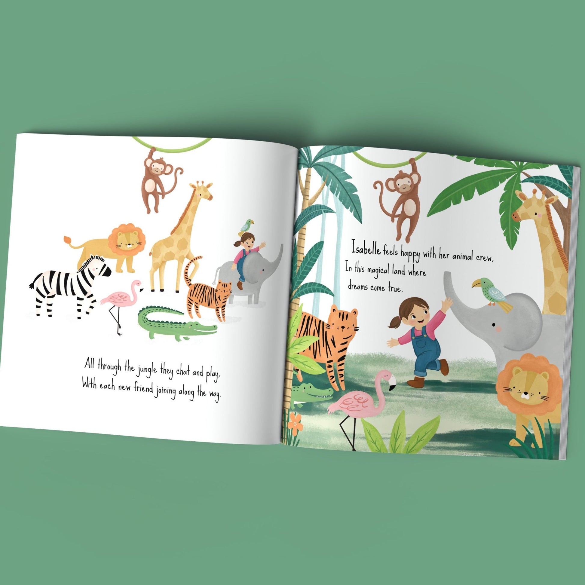 Personalised Jungle Book - Girl Version | Hardcover - Mini Chateau