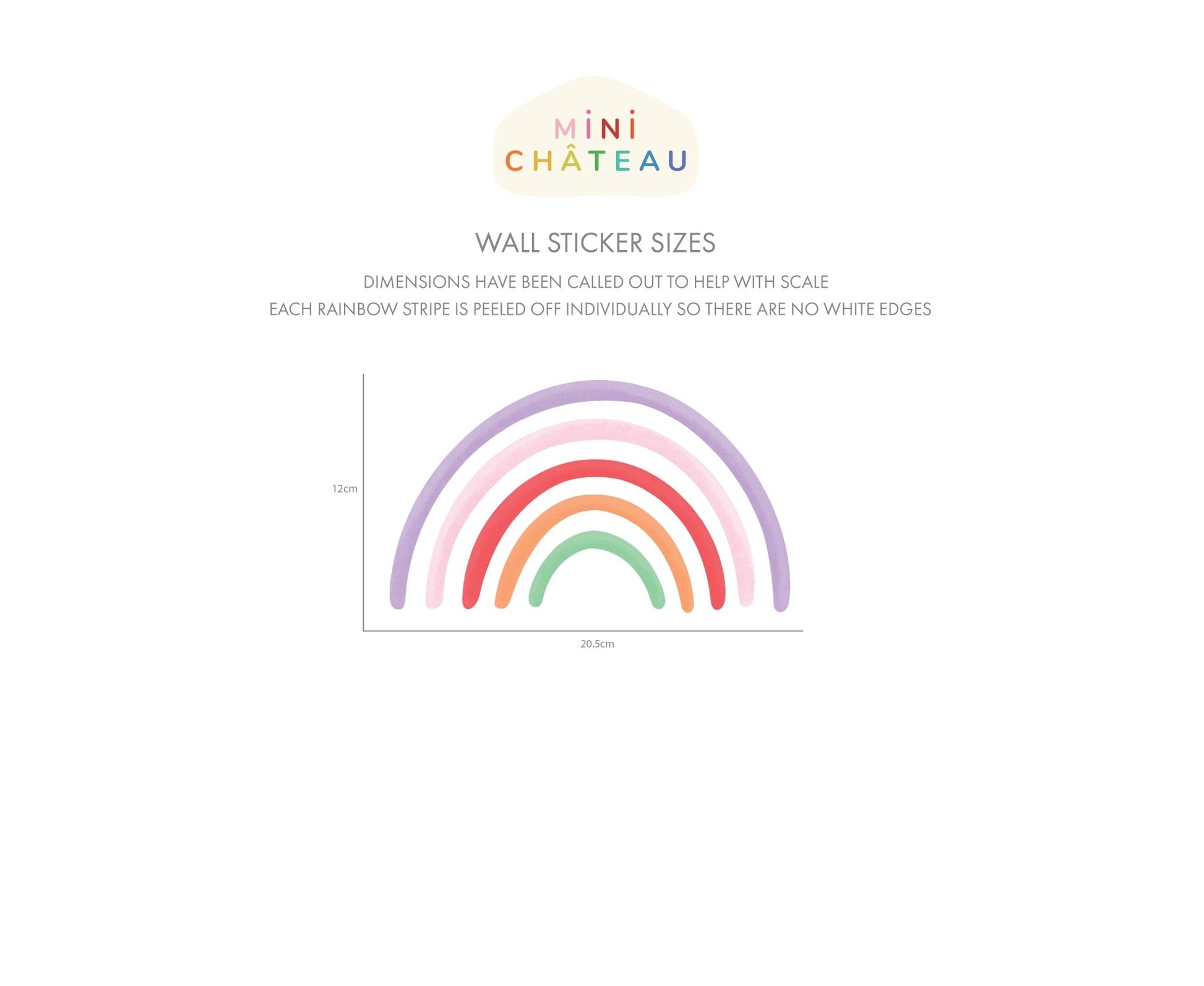 Rainbow Wall Stickers - Mini Chateau