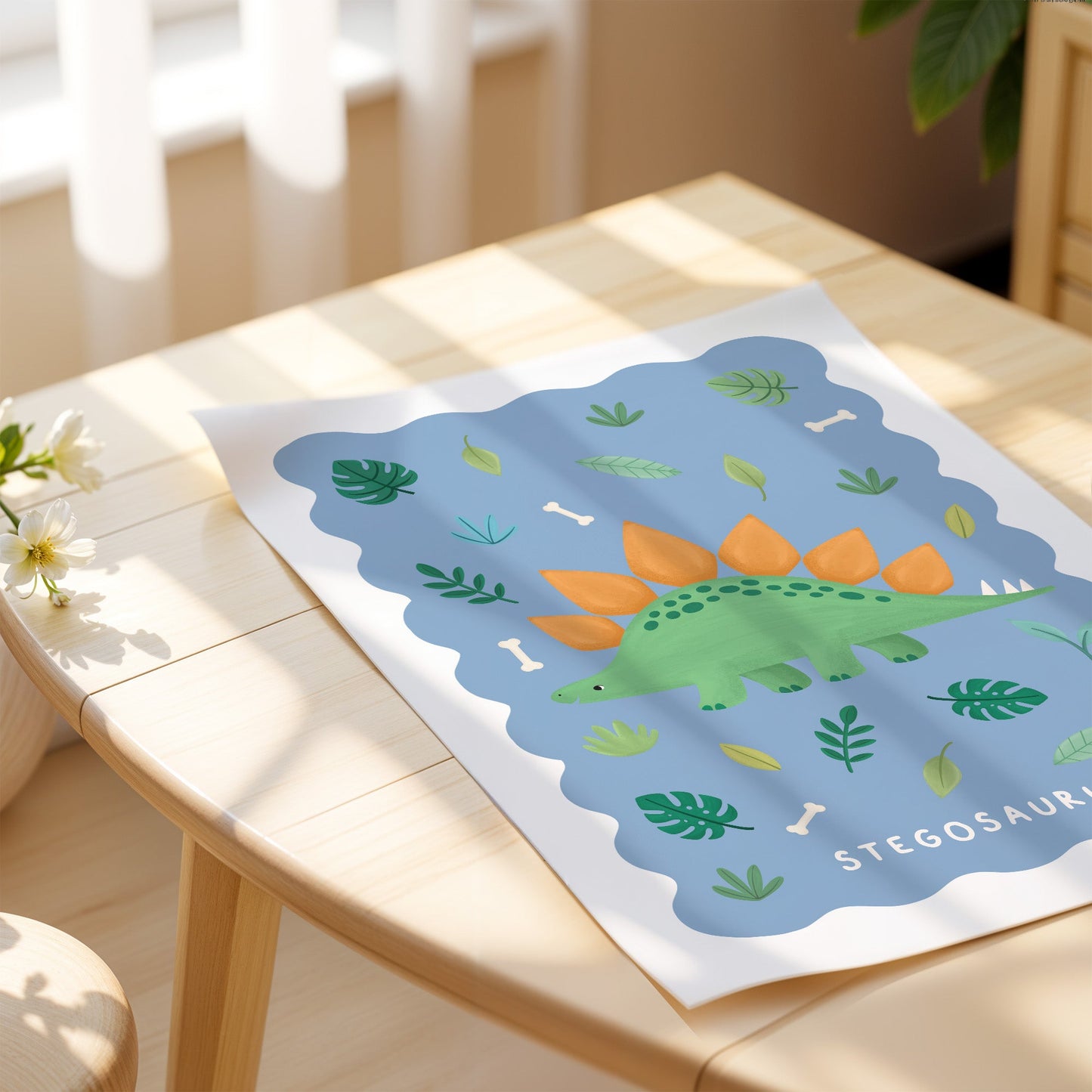 Stegosaurus | Unframed - Mini Chateau