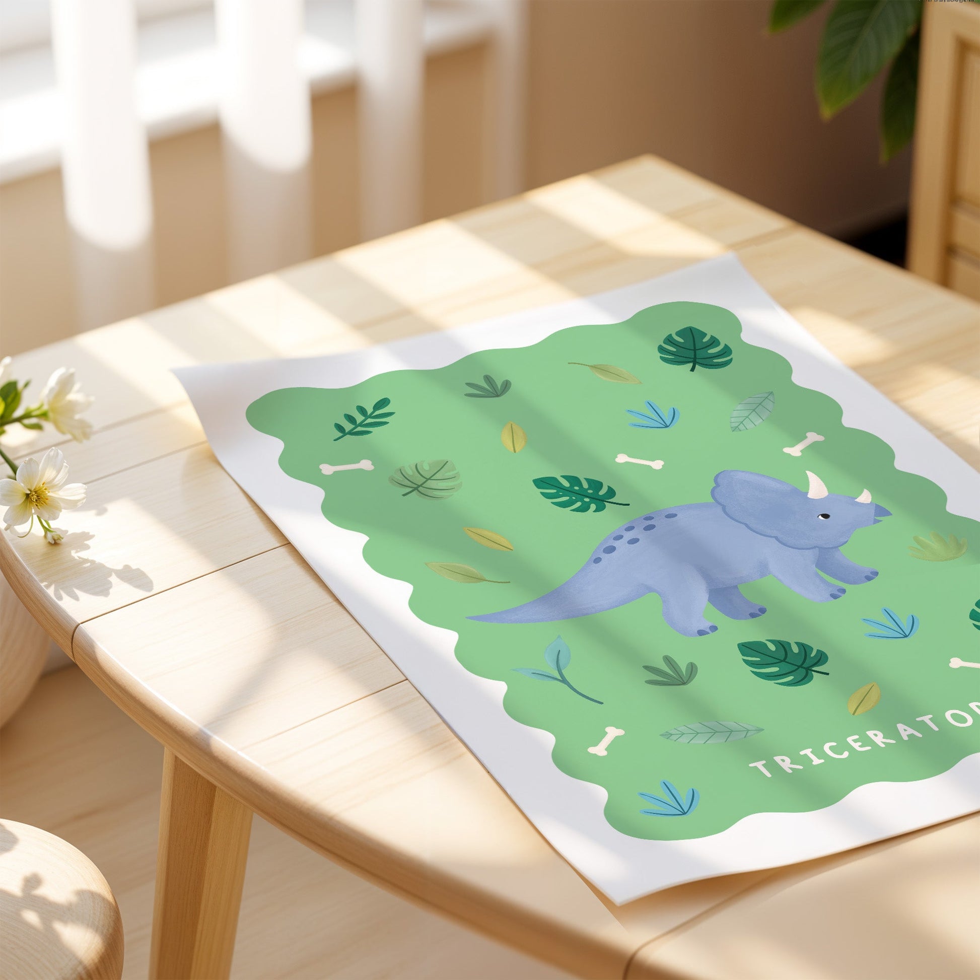 Triceratops | Unframed - Mini Chateau