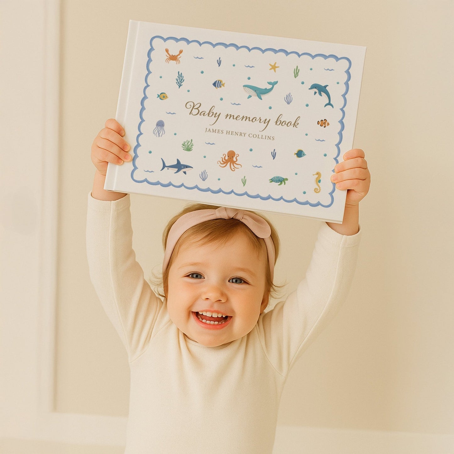 Under The Sea Baby Memory Book | Hardcover - Mini Chateau