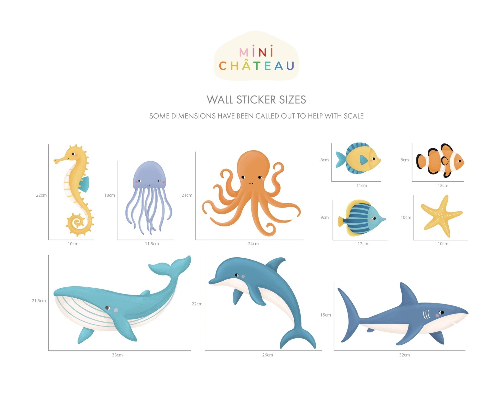 Under The Sea Wall Stickers - Mini Chateau