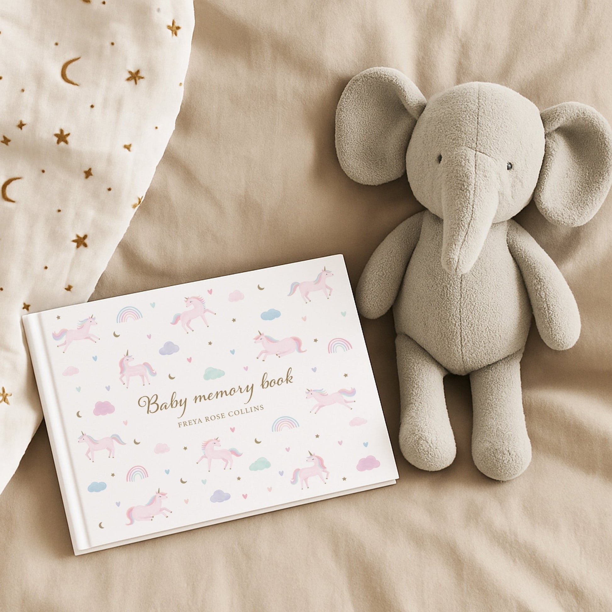 Unicorn Baby Memory Book | Hardcover - Mini Chateau