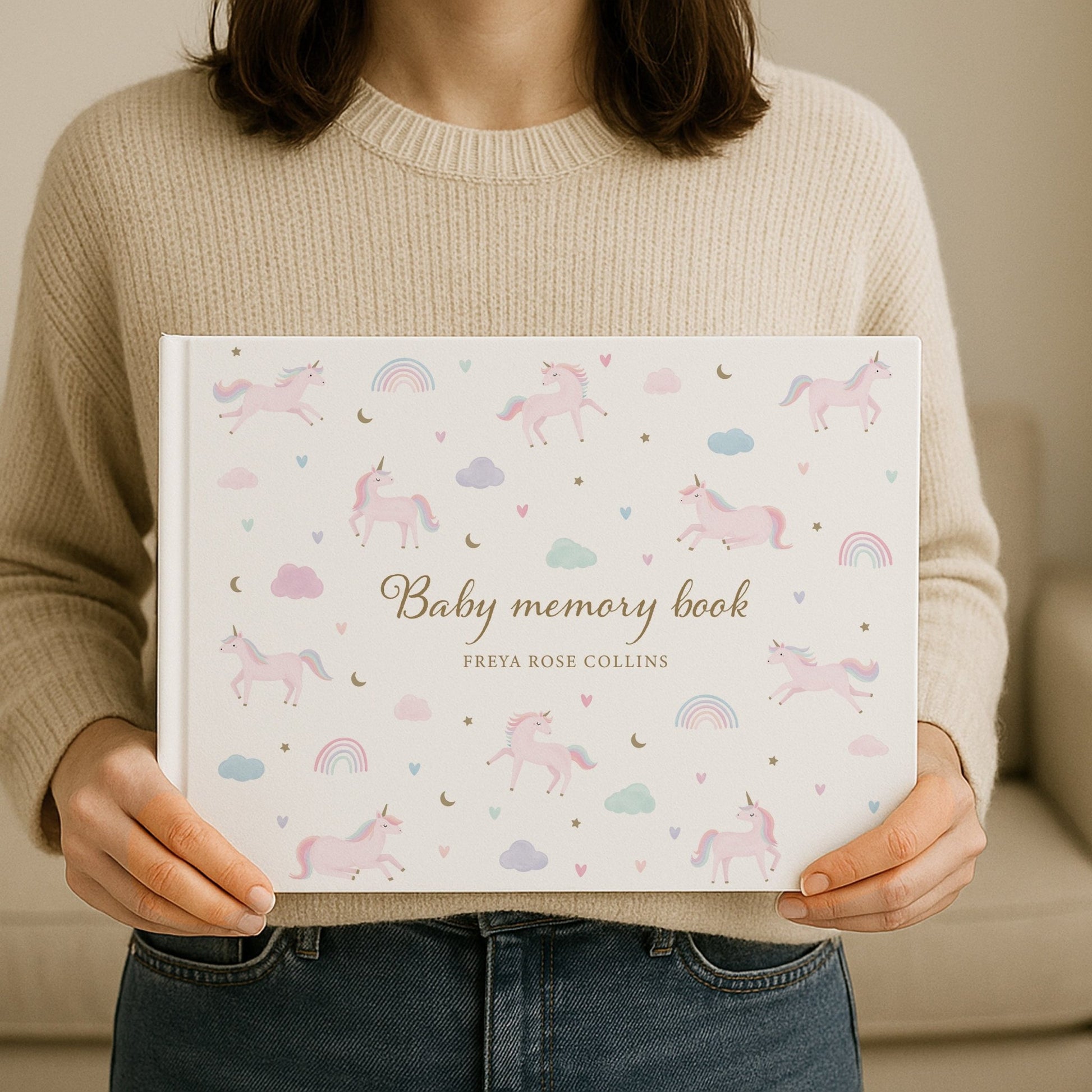 Unicorn Baby Memory Book | Hardcover - Mini Chateau