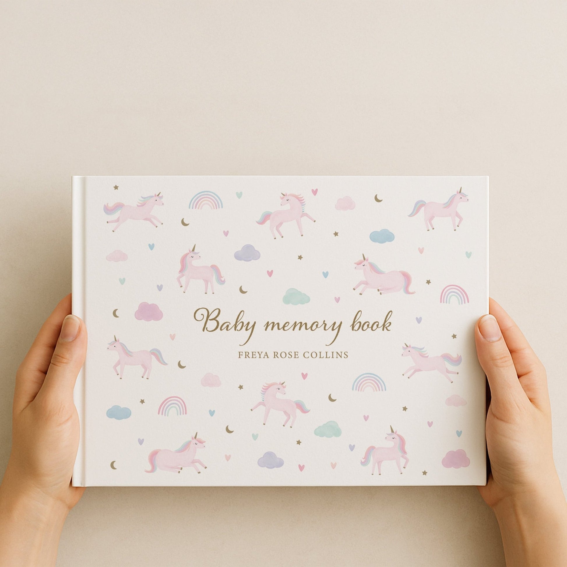 Unicorn Baby Memory Book | Hardcover - Mini Chateau
