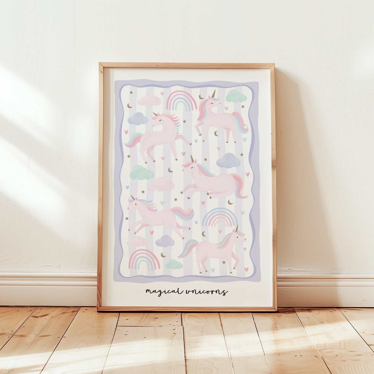 Unicorn Friends - Lilac | Unframed - Mini Chateau