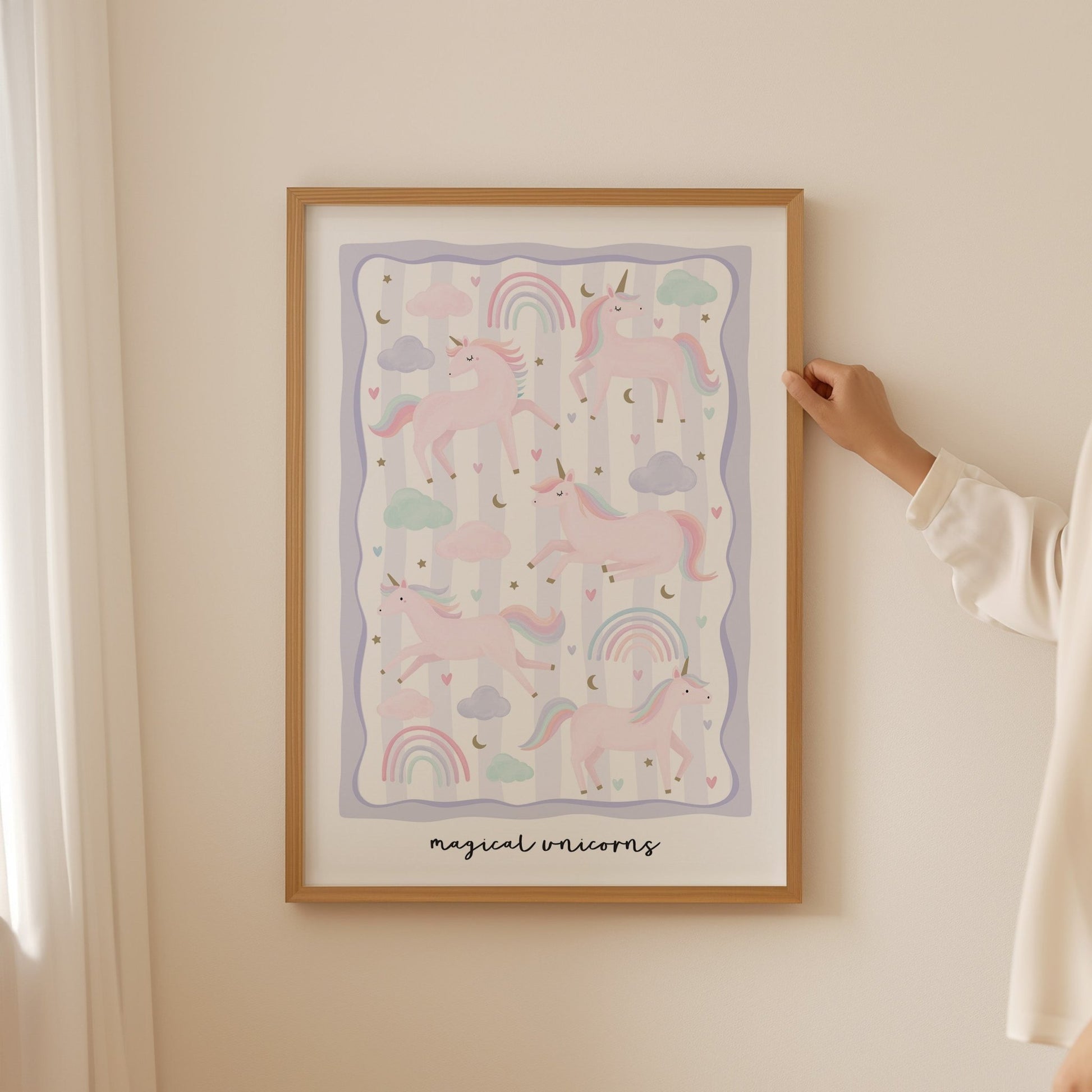 Unicorn Friends - Lilac | Unframed - Mini Chateau