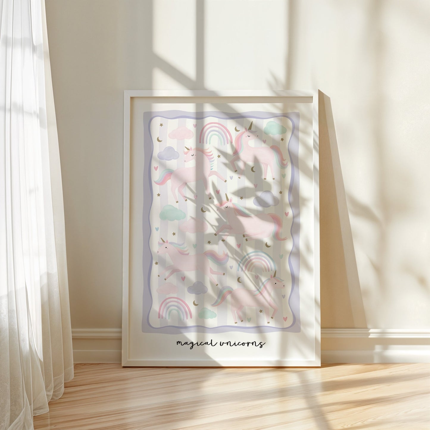 Unicorn Friends - Lilac | Unframed - Mini Chateau