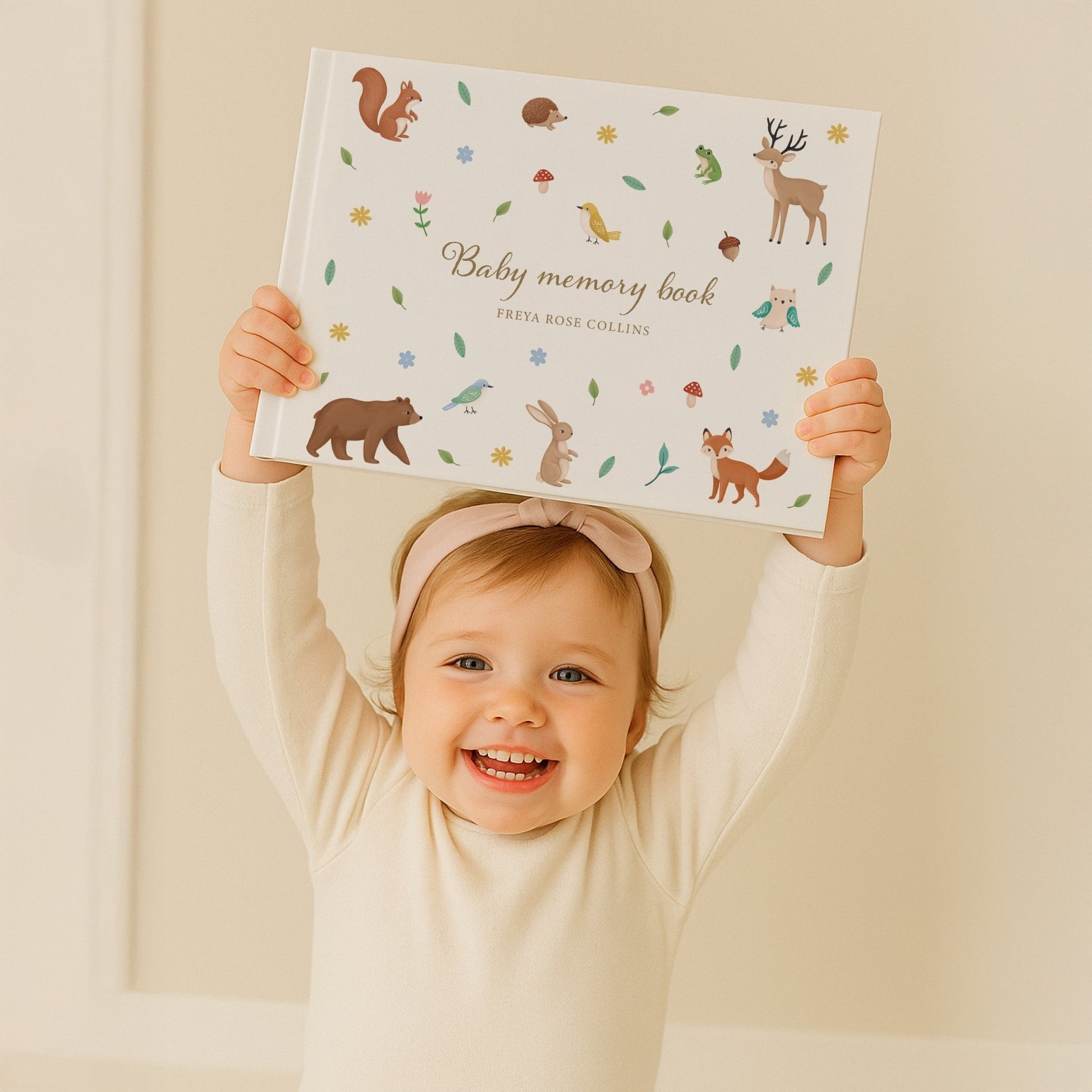Woodland Baby Memory Book | Hardcover - Mini Chateau