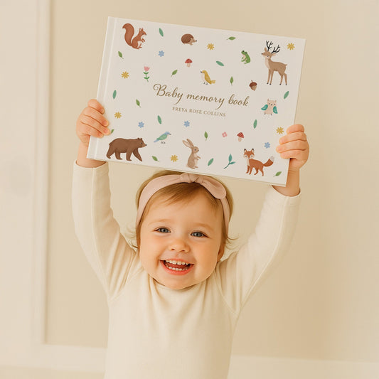 Woodland Baby Memory Book | Hardcover - Mini Chateau