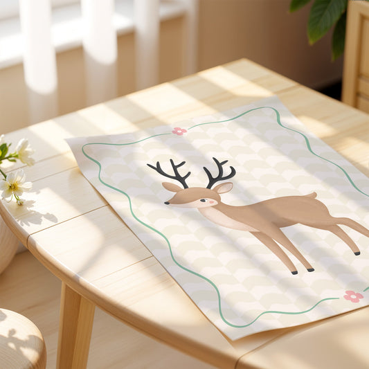 Woodland Deer | Unframed - Mini Chateau