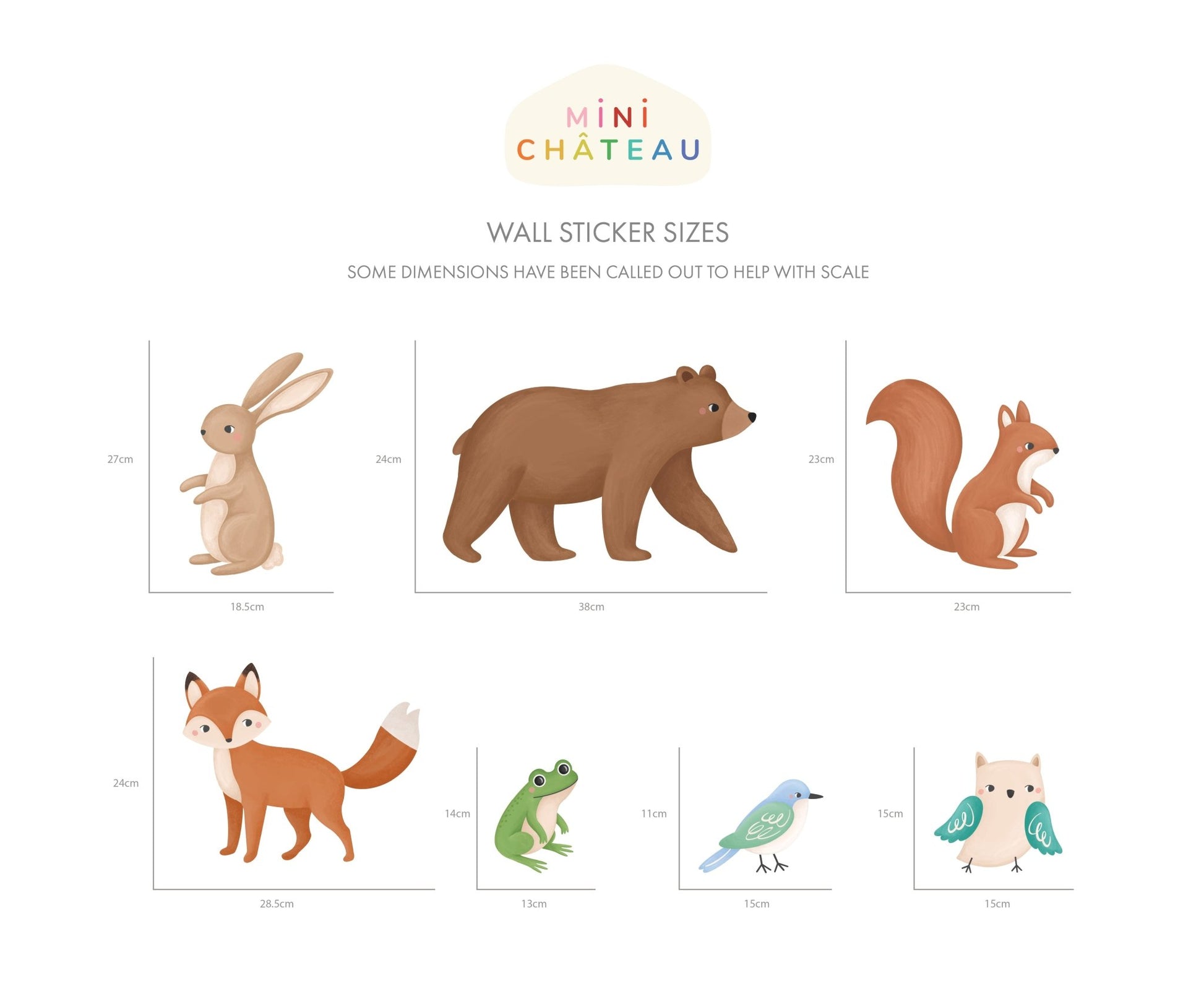 Woodland Wall Stickers - Mini Chateau